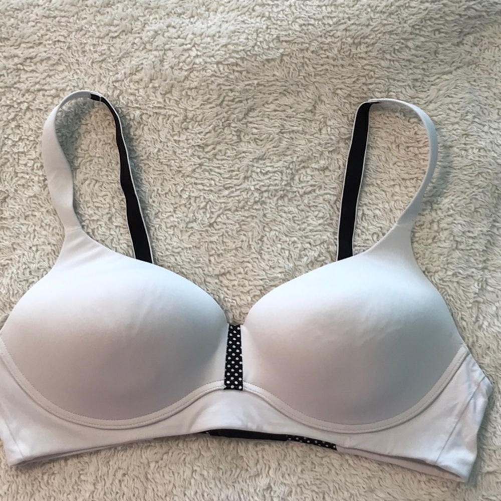 Maidenform White and Black Polka Dot Bra